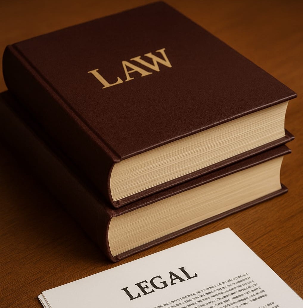 Law books and legal documents